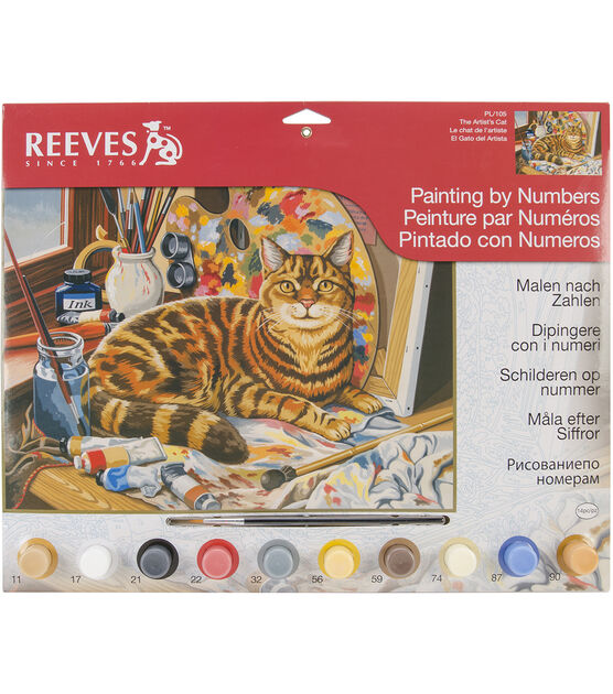 Verwachting verdieping Dreigend Reeves Paint By Number Kit 12"X16" Resting Cat | JOANN