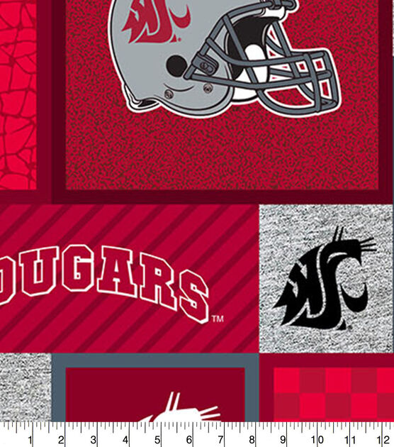Washington State Cougars Fleece Fabric College Patches, , hi-res, image 2