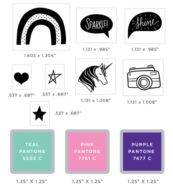 Designer Stamp Shimelle Rainbow, , hi-res, image 2