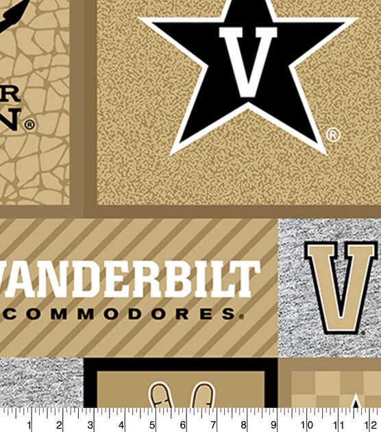 Vanderbilt University Commodores Fleece Fabric College Patch
