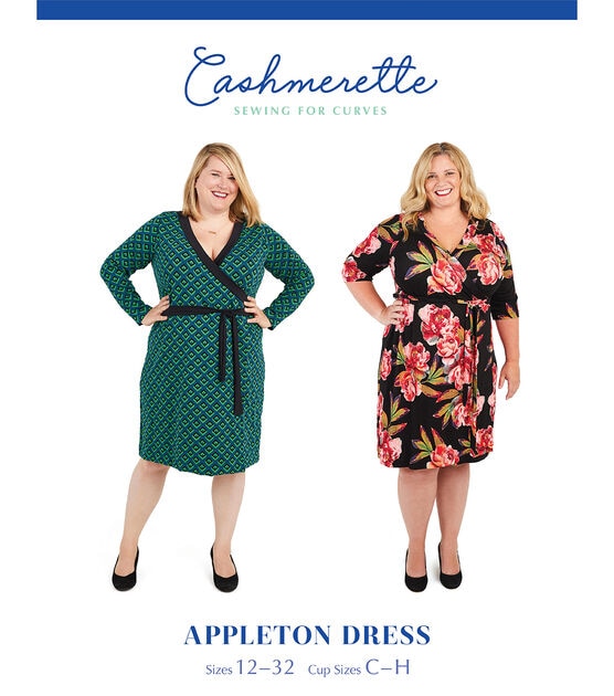Cashmerette Size 12 to 32 Women's Appleton Dress Sewing Pattern