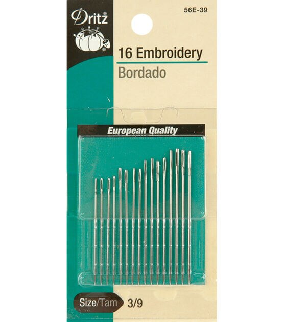 Dritz Embroidery Hand Needles, Size 1/5, 12 pc, , hi-res, image 1