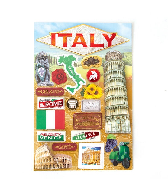 Paper House Italy Destination Stickers