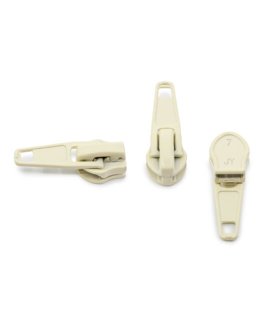 Dritz Home Zipper Slides, 6 pc, Cream, , hi-res, image 2