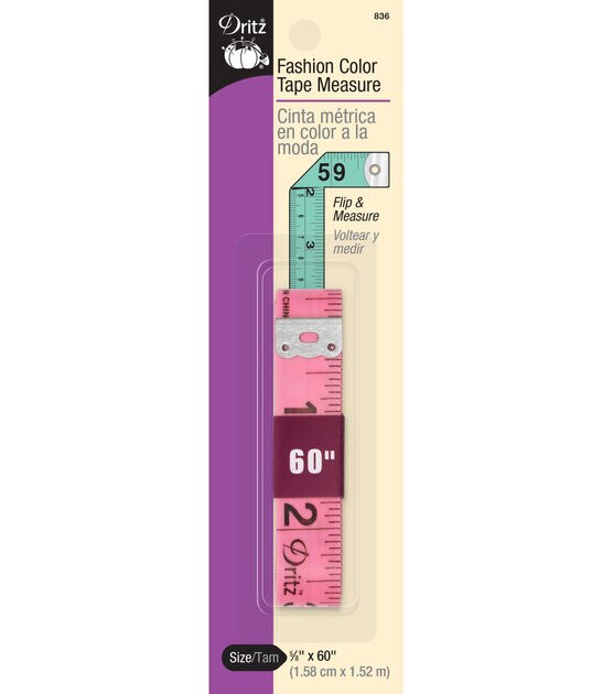 Dritz 60" Fashion Color Tape Measure, Assorted Colors, , hi-res, image 2