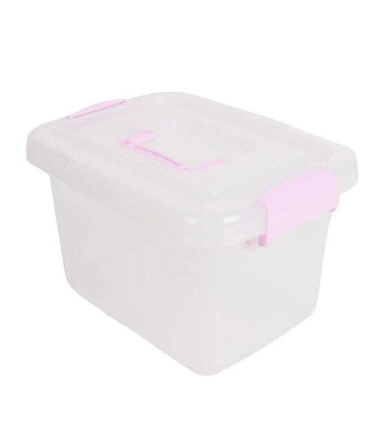 Top Notch 11 x 6.5 Pink & Blue Plastic Storage Boxes 5ct - Plastic Storage - Storage & Organization