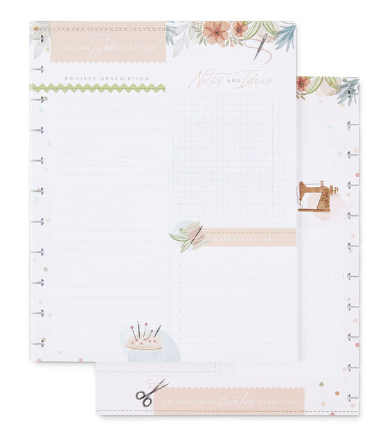 Happy Planner Big 40 Sheet Sew Much Happy Filler Paper, , hi-res, image 2