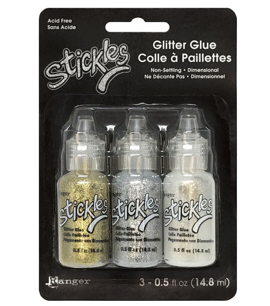 Ranger Stickles Glitter Glue 3pk, Metallix, swatch
