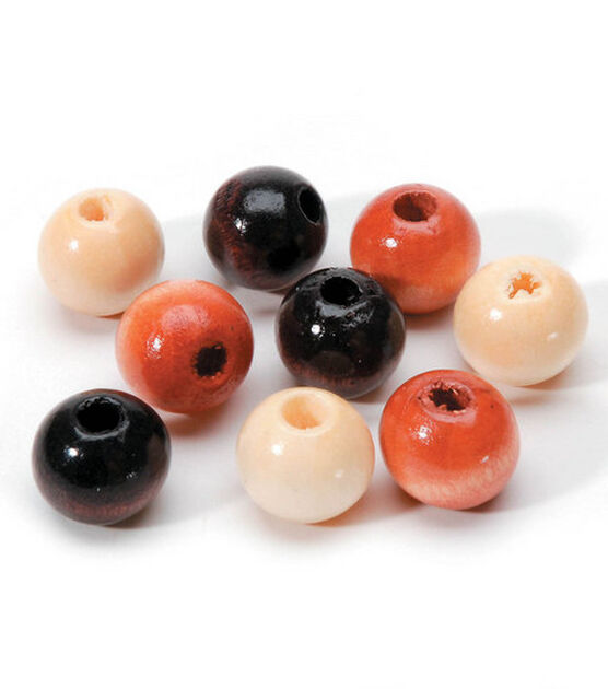 12mm Assorted Wood Beads 120ct by hildie & jo