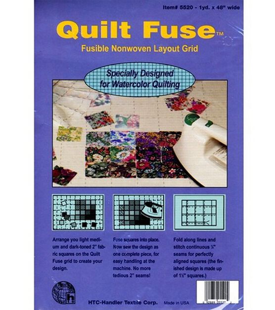 Quilt Fuse Fusible Non Woven Layout Grid 48"X36"