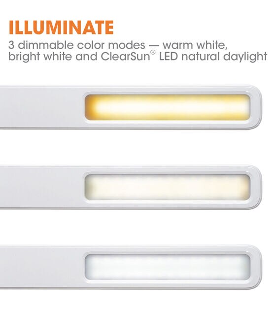 OttLite 19" LED Slimline Desk Lamp, , hi-res, image 5
