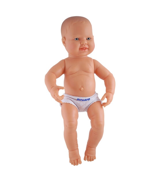Miniland Educational 16" Anatomically Correct Newborn Caucasian Boy Doll