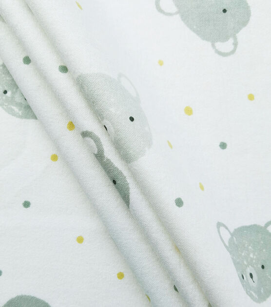 Baby Bear Faces Nursery Flannel Fabric, , hi-res, image 2