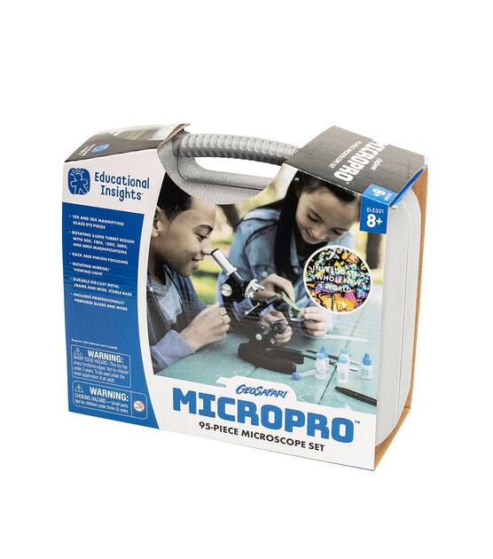 Educational Insights 95pc GeoSafari MicroPro Microscope Kit