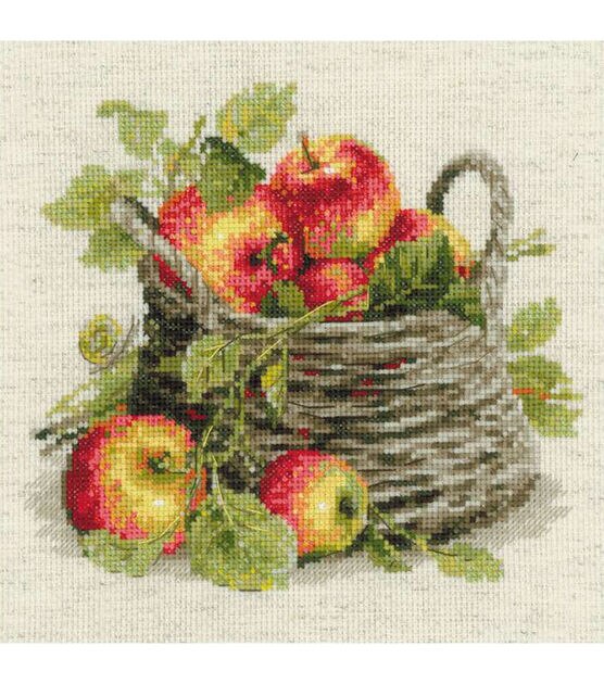 RIOLIS 12" Ripe Apples Counted Cross Stitch Kit, , hi-res, image 2