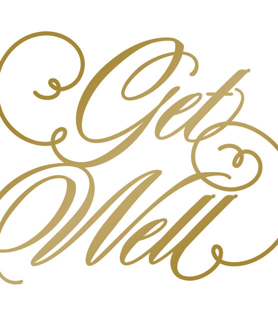 Couture Creations Anna Griffin Hotfoil Plate Get Well, , hi-res, image 2