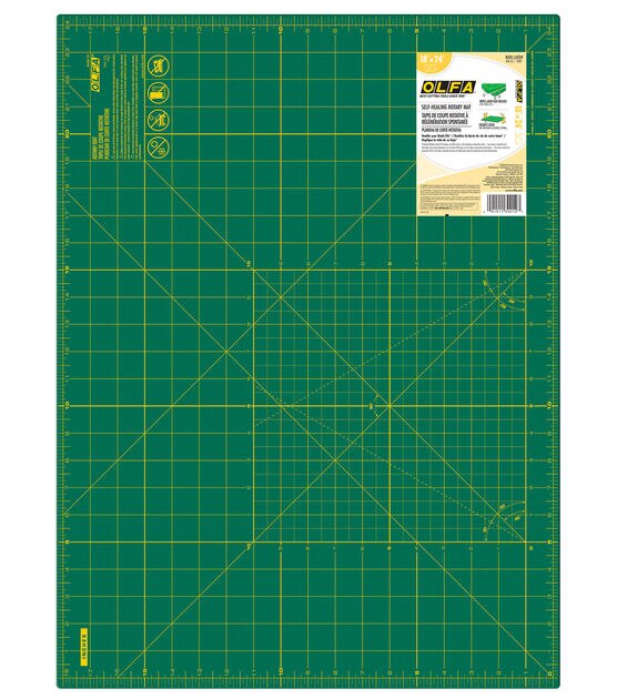18x24 Cutting Mat with 18 Straight Edge - Self-Healing Rotary Craft Mat  Quilting, Sewing, Scrapbooking, and Arts & Crafts; Includes Straight Edge