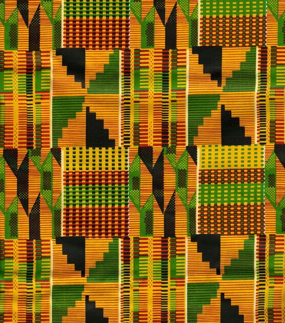 African Kente Print Ethnic Shirting Fabric
