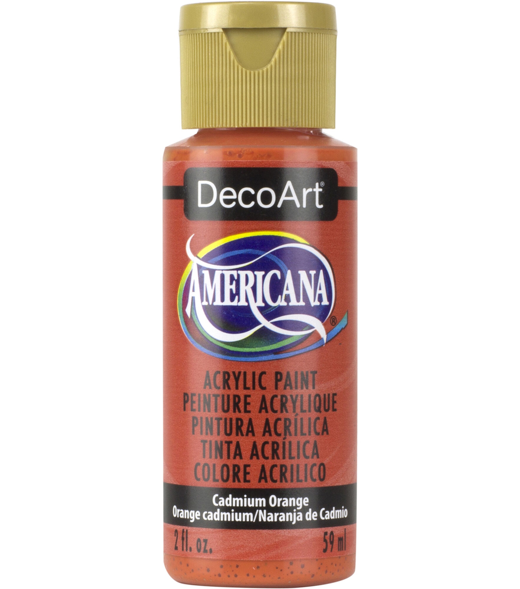 DecoArt Americana Acrylic 2oz Paint, Cadmium Orange, hi-res