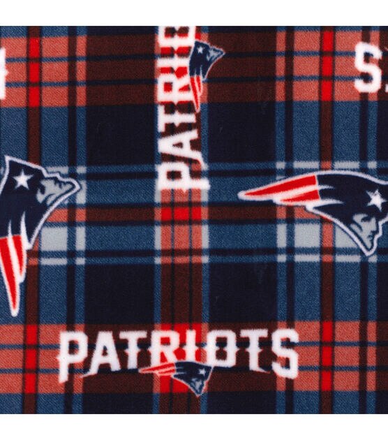 Fabric Traditions New England Patriots Fleece Fabric Plaids, , hi-res, image 2
