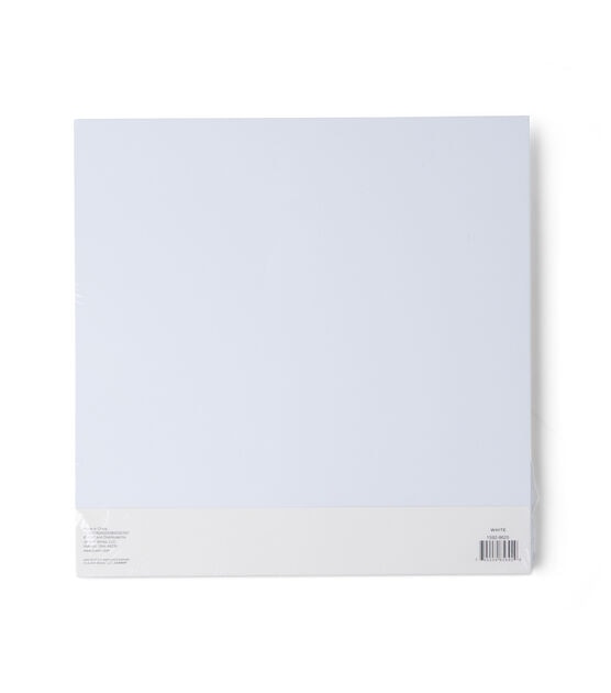 40 Sheet 12" x 12" White Smooth Cardstock Paper Pack by Park Lane, , hi-res, image 4