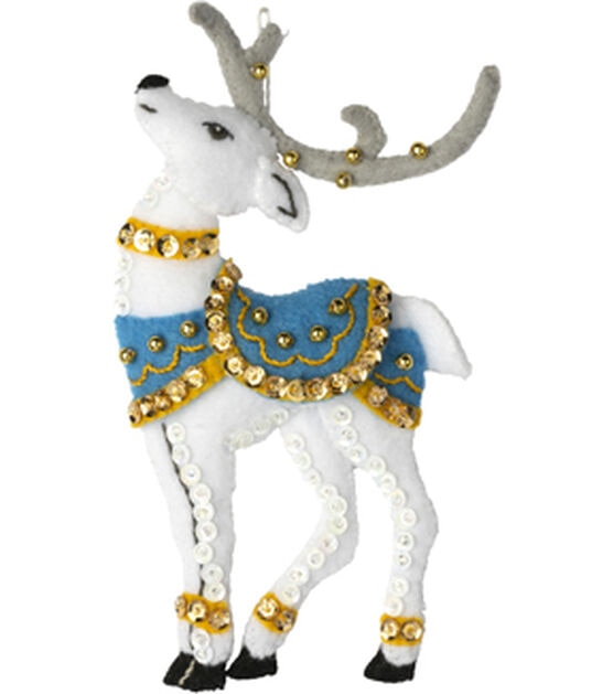 Bucilla Ornament Kit Festive Reindeer