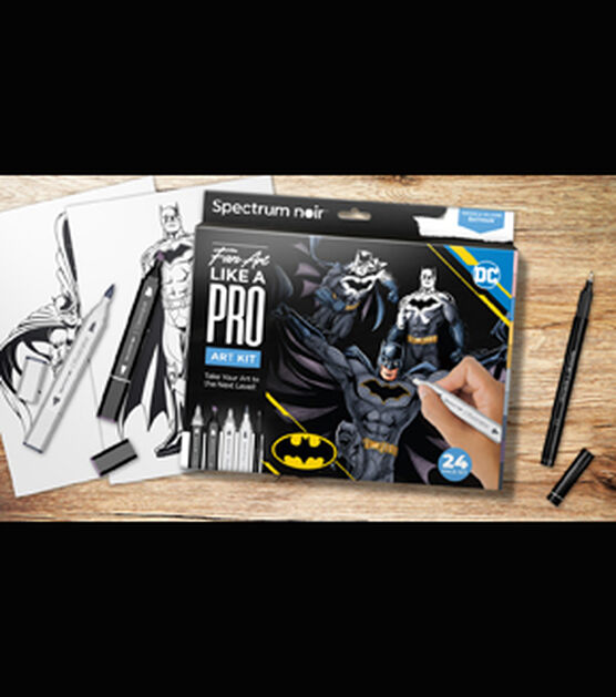 Spectrum Noir 24ct Batman Pro Fan Markers