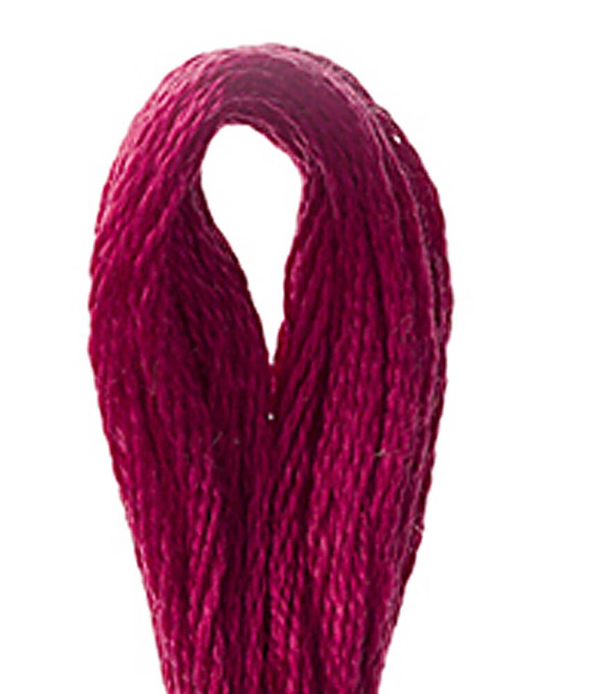 DMC 8.7yd Reds 6 Strand Cotton Embroidery Floss, 150 Dark Dusty Rose, swatch, image 3
