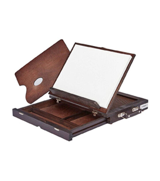 KINGART Adjustable Wood Desk Table Easel Stand Espresso Finish, , hi-res, image 4