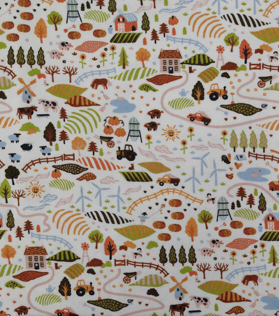 Farm Land Super Snuggle Flannel Fabric