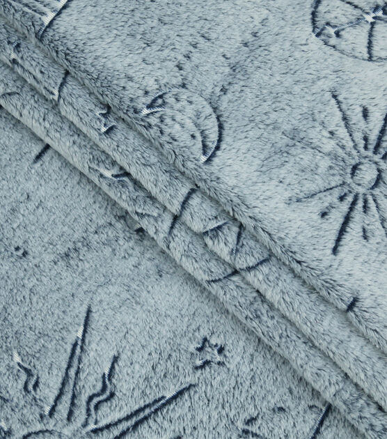 Sew Lush Celestial Black Embossed Fleece Fabric, , hi-res, image 2