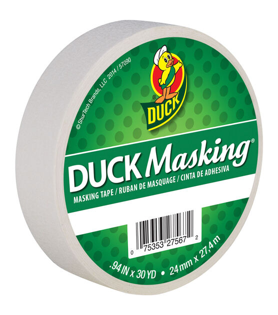 Duck Masking Tape .94"x30yd White