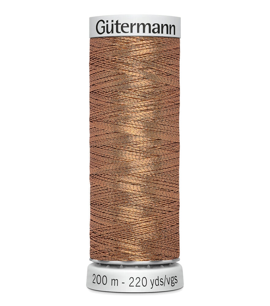 Gutermann 200M Metallic Dekor Thread, Bronze, swatch