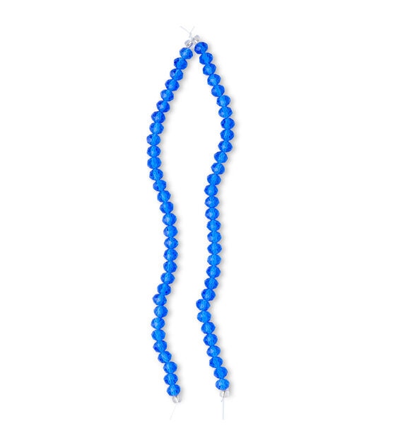 5mm Royal Blue Crystalline Glass Strung Beads 2pk by hildie & jo, , hi-res, image 2