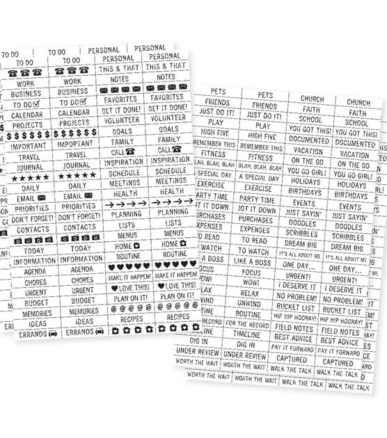 Planner Essentials Clear Stickers 4"X6" Labels, , hi-res, image 2
