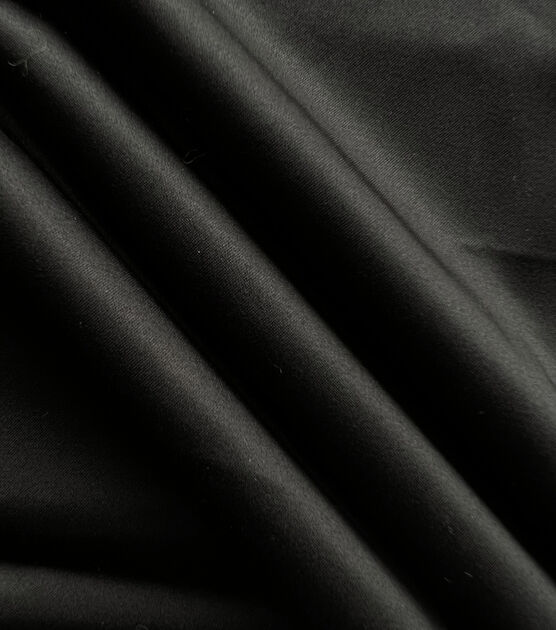 Black Stretch Cotton Sateen Fabric | JOANN