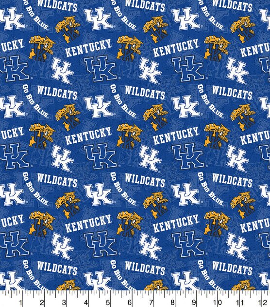 University of Kentucky Wildcats Cotton Fabric Tone on Tone