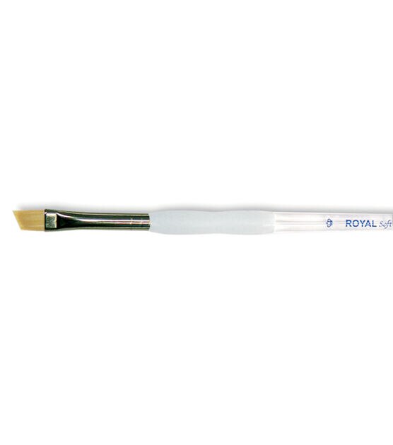 Royal Brush Soft Grip Golden Taklon Angular Brush 3/8" Width