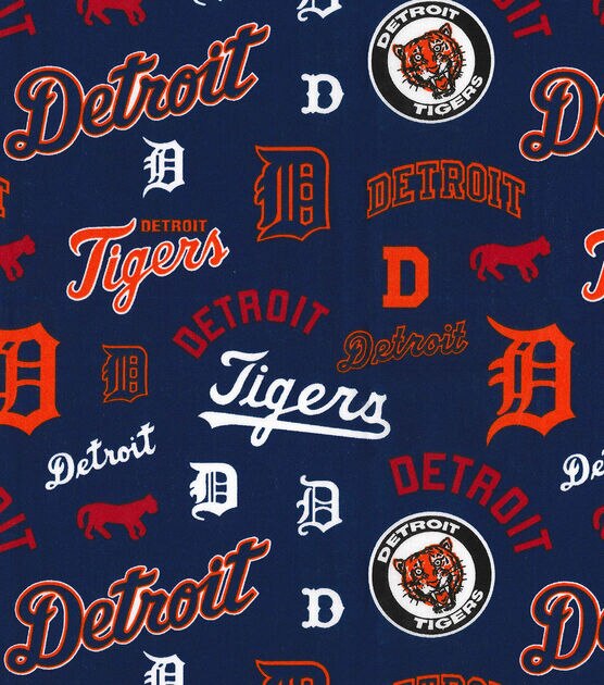 Fabric Traditions Cooperstown Detroit Tigers Cotton Fabric