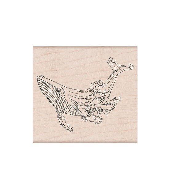 Hero Arts Wooden Stamp Celebrate Whales