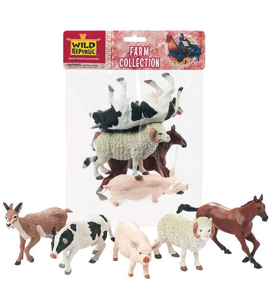 Wild Republic 10ct Polybag Farm Figurines