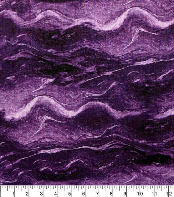 Purple Wave Flows Quilt Cotton Fabric by Keepsake Calico, , hi-res, image 2