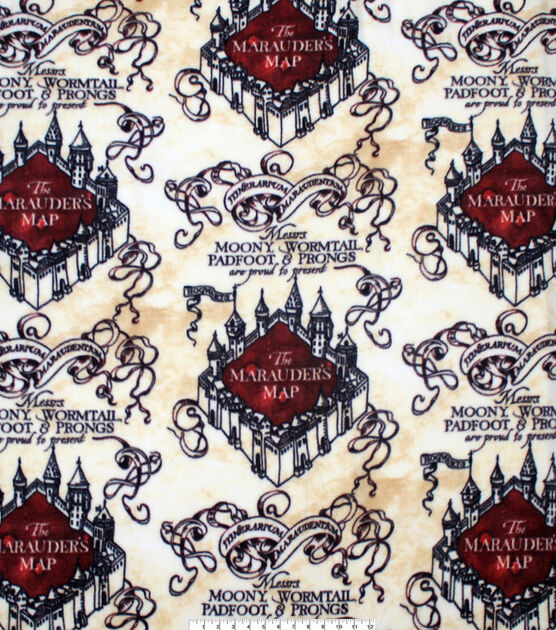 Harry Potter Fleece Fabric Marauders Map Simplified, , hi-res, image 2