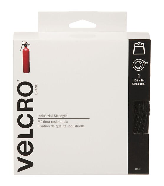 VELCRO Brand Industrial Strength Tape 2"X10' Black