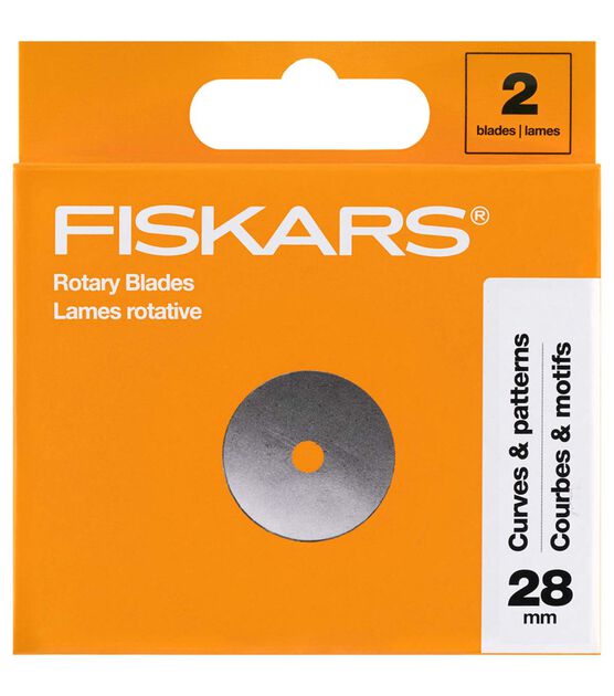 Fiskars 2pk Straight Rotary Blades 28 mm