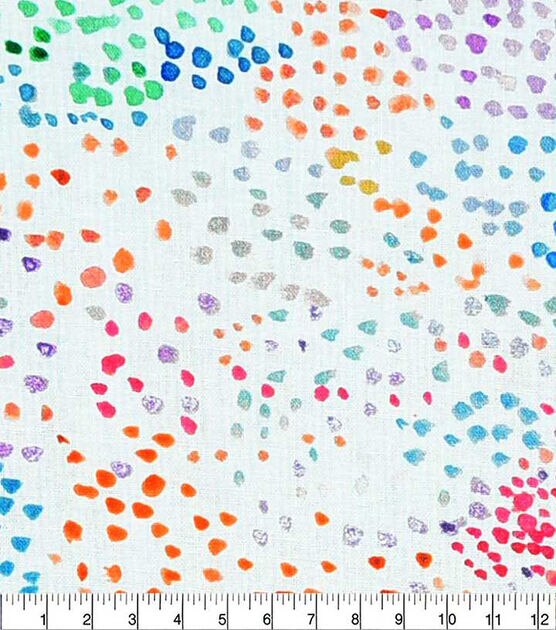 Multicolor Dots Quilt Cotton Fabric by Keepsake Calico, , hi-res, image 2
