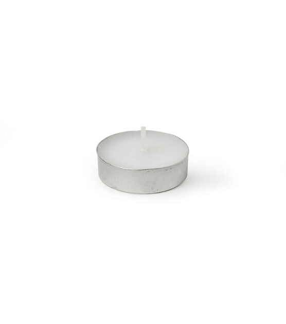 50pk White Unscented Pressed Tealights by Hudson 43, , hi-res, image 2