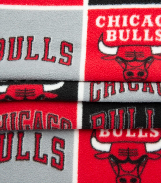 Chicago Bulls Fleece Fabric Block, , hi-res, image 4