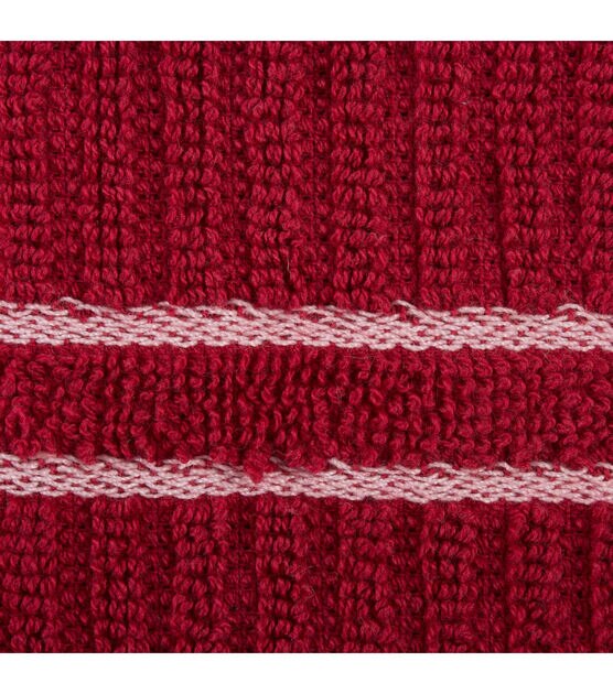 Design Imports Ribbed Terry Dishcloth Red, , hi-res, image 2
