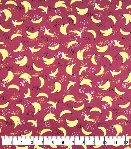 Bananas Super Snuggle Flannel Fabric, , hi-res, image 2